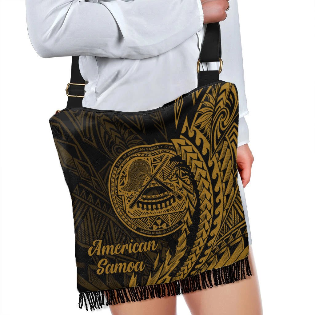 American Samoa Boho Handbag - Wings Style - Polynesian Pride