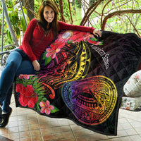 American Samoa Premium Quilt - Tropical Hippie Style - Polynesian Pride