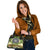 American Samoa Shoulder Handbag - Polynesian Gold Patterns Collection - Polynesian Pride