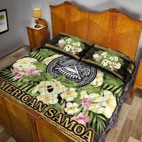 American Samoa Quilt Bed Set - Polynesian Gold Patterns Collection - Polynesian Pride