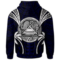 American Samoa Zip up Hoodie Blood Runs Through My Veins Style Flag - Polynesian Pride