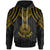 American Samoa Custom Hoodie Polynesian Armor Style Gold Unisex Gold - Polynesian Pride