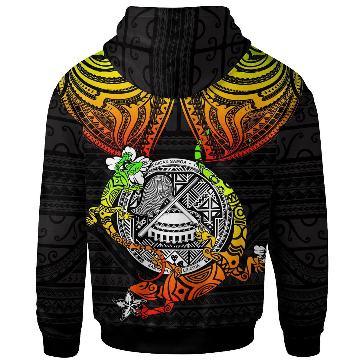 American Samoa Hoodie Lizard Good Chest - Polynesian Pride