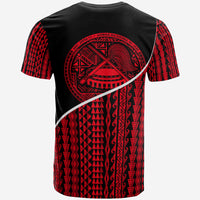 American Samoa T Shirt American Samoan Seal Polynesian Tribal Red Style - Polynesian Pride