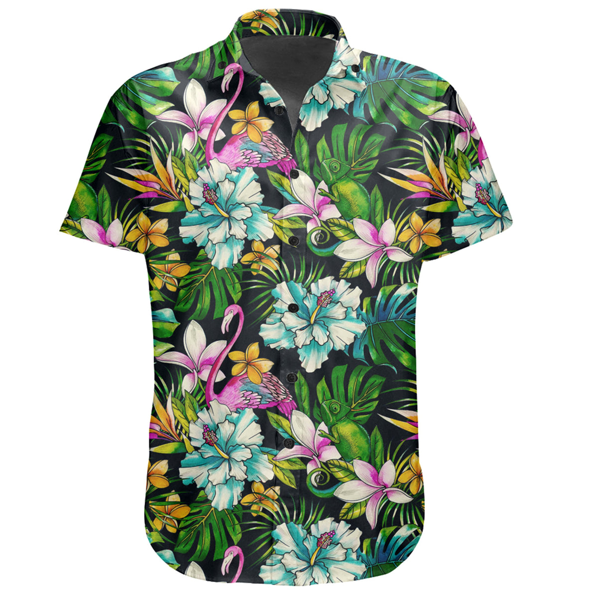 Hawaiian Shirt - Animals And Tropical Flowers Shirt - Polynesian Pride