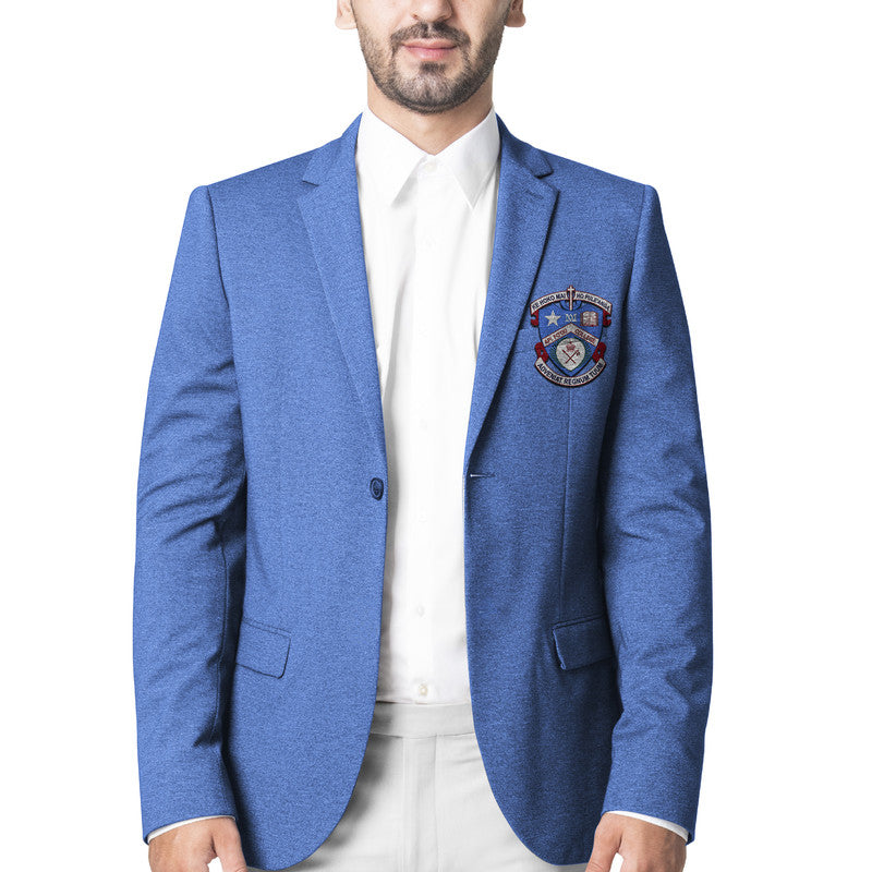 Tonga Apifo'ou College Blazer Original Style - Blue LT8 Unisex Blue - Polynesian Pride