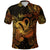 Custom Aquarius Zodiac Polynesian Polo Shirt Unique Style Gold LT8 - Polynesian Pride