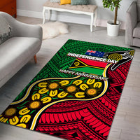 Vanuatu Mix Aboriginal Happy Independence Day Area Rug LT6 Red - Polynesian Pride