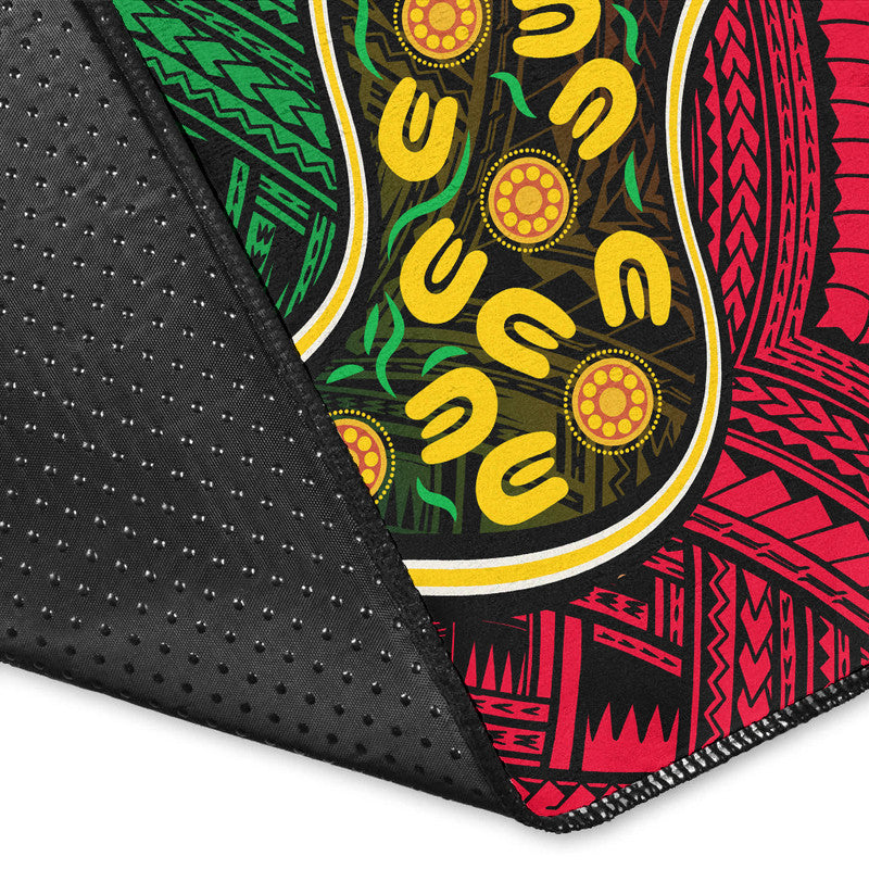 Vanuatu Mix Aboriginal Area Rug LT6 - Polynesian Pride