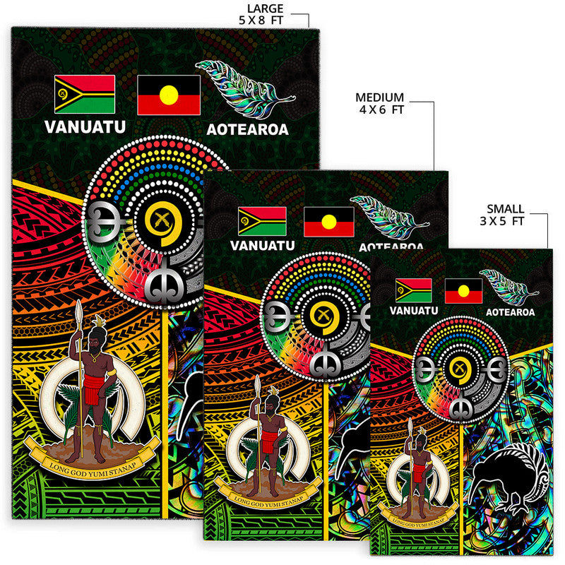 Vanuatu Mix Maori And Aboriginal Area Rug LT6 - Polynesian Pride