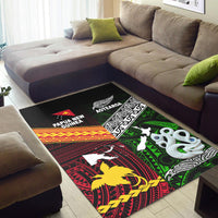 New Zealand And Papua New Guinea Area Rug Together - Green LT8 - Polynesian Pride