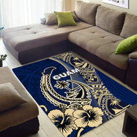 Guam Fish Hook Area Rug Blue Style LT6 - Polynesian Pride