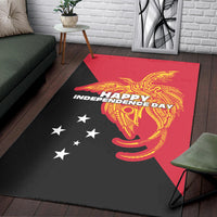 Papua New Guinea Area Rug Independence Day Flag Style LT16 - Polynesian Pride