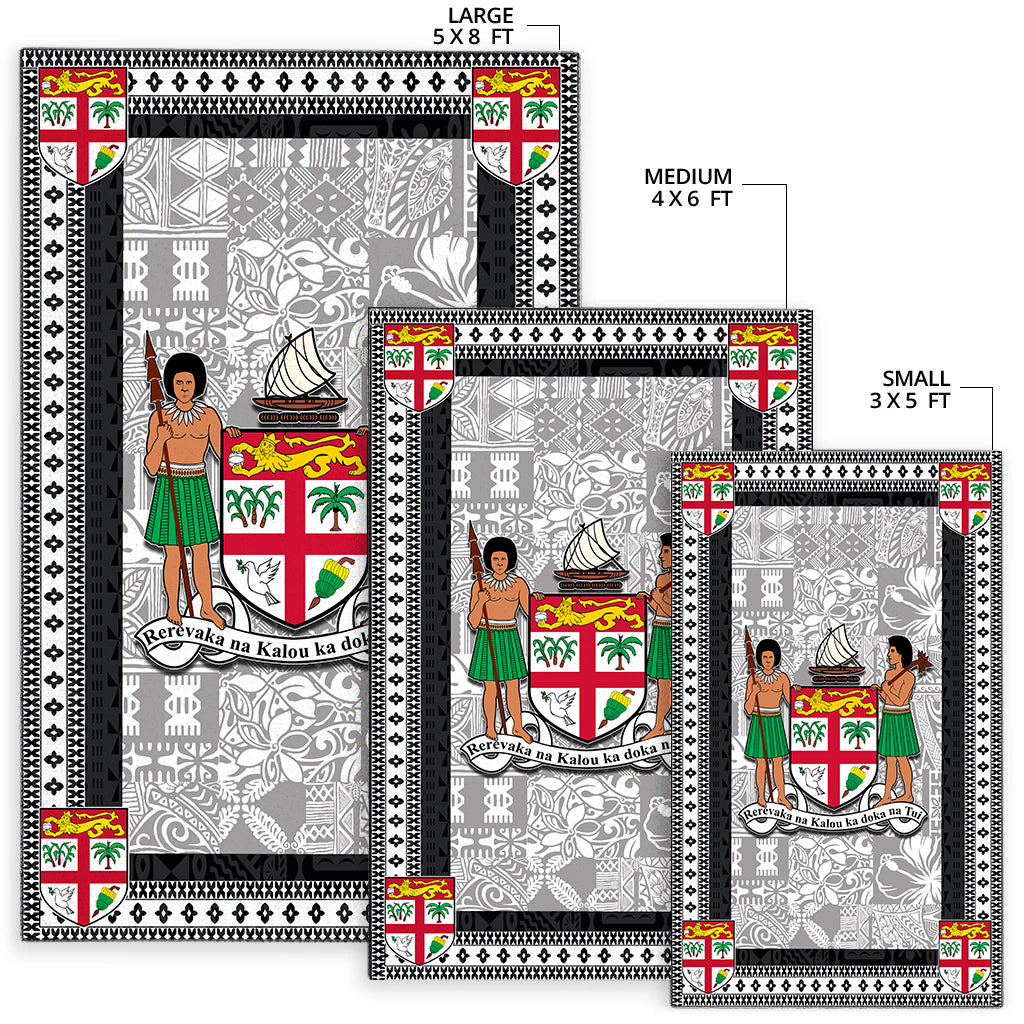 Fiji Area Rug Black Style No.1 LT6 - Polynesian Pride