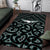 New Zealand Area Rug Maori Graphic Tee patterns Green LT6 - Polynesian Pride