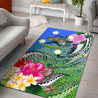 South Sea Islanders Kanakas Hibiscus Polynesia Area Rug - LT2 - Polynesian Pride