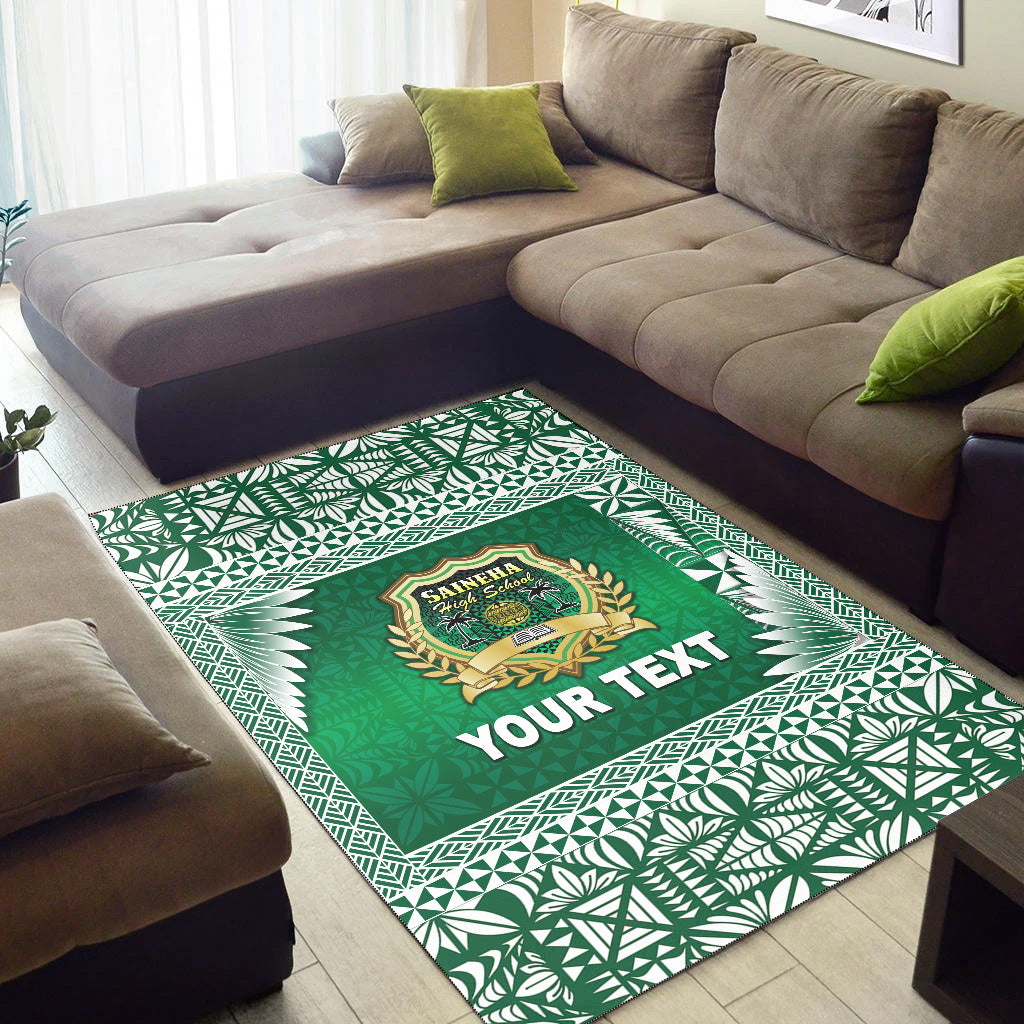 (Custom Personalised) Tonga Saineha High School Area Rugs Simplified Version LT8 - Polynesian Pride