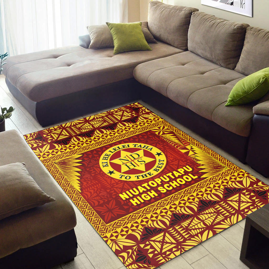 Tonga Niuatoputapu High School Area Rugs Simplified Version LT8 - Polynesian Pride