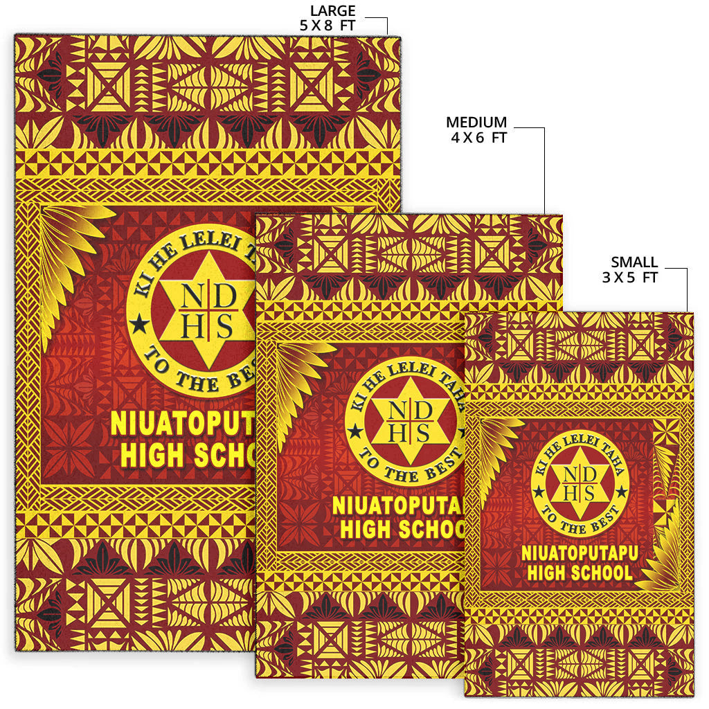 Tonga Niuatoputapu High School Area Rugs Simplified Version LT8 - Polynesian Pride