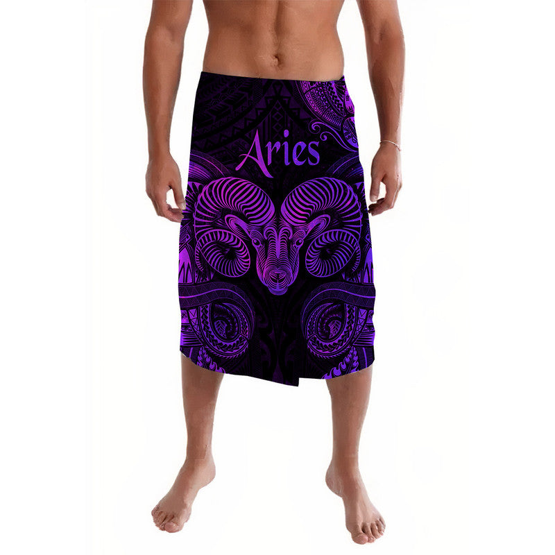 Aries Zodiac Polynesian Lavalava Unique Style Purple LT8 Purple - Polynesian Pride