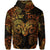 Custom Aries Zodiac Polynesian Zip Hoodie Unique Style Gold LT8 - Polynesian Pride