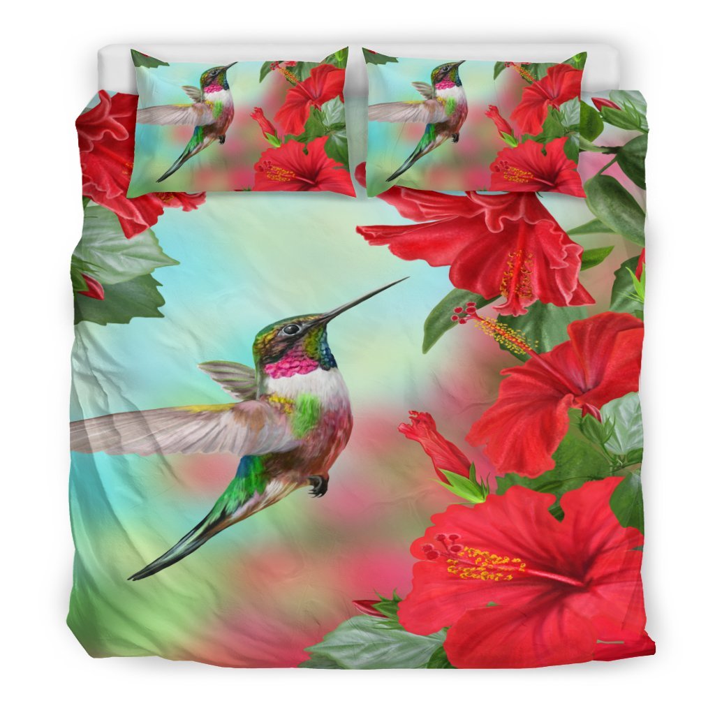 Hawaii Duvet Cover Set - Humming Bird Hibiscus 06 - Polynesian Pride