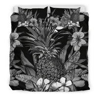 Hawaiian Hibiscus Plumeria And Pineapple Polynesian Bedding Set - Polynesian Pride