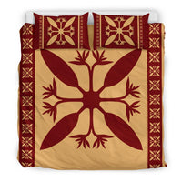 Hawaiian Pattern Strelitzia Flower Polynesian Quilt Bedding Set - Polynesian Pride