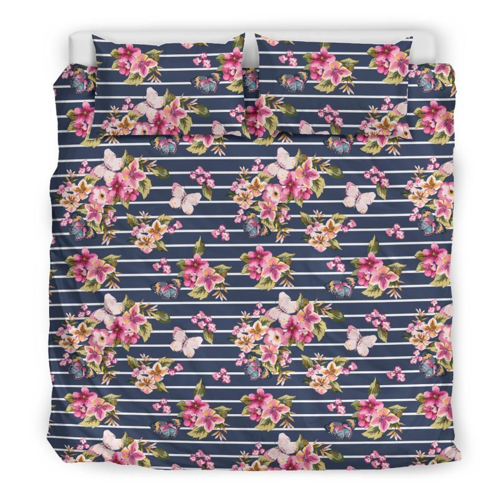 Hawaiian Tropical Butterfly Plumeria Polynesian Bedding Set - Polynesian Pride