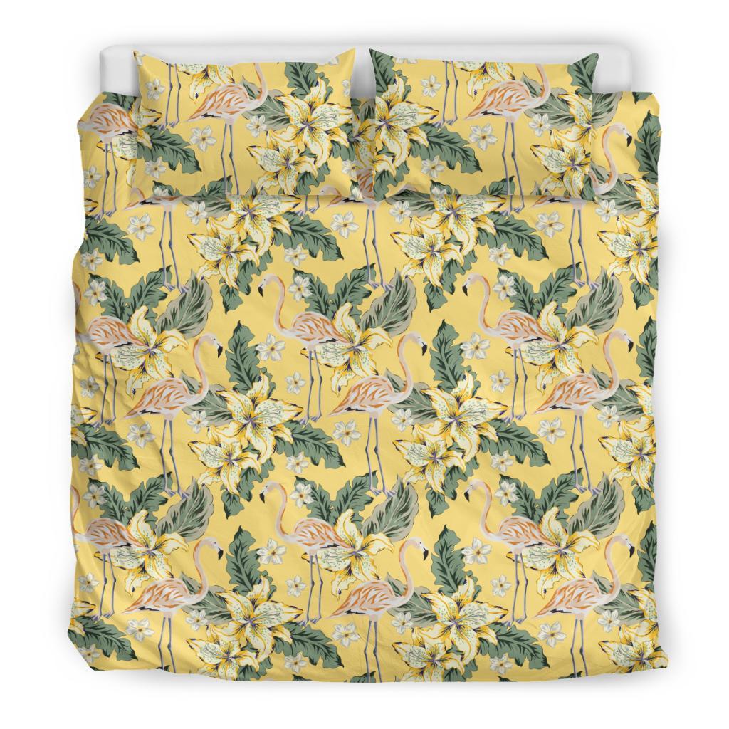 Hawaiian Tropical Flamingo Flower Polynesian Bedding Set - Polynesian Pride