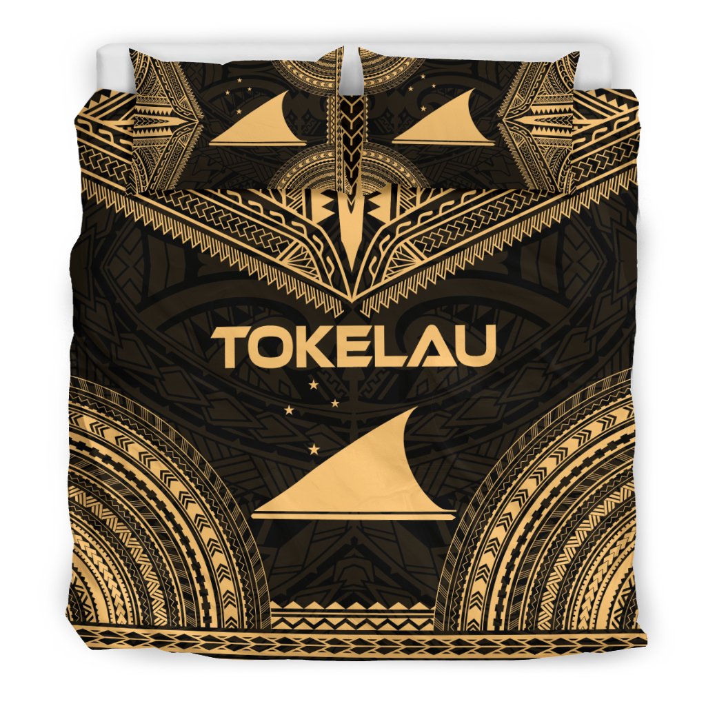 Tokelau Polynesian Chief Duvet Cover Set - Gold Version - Polynesian Pride