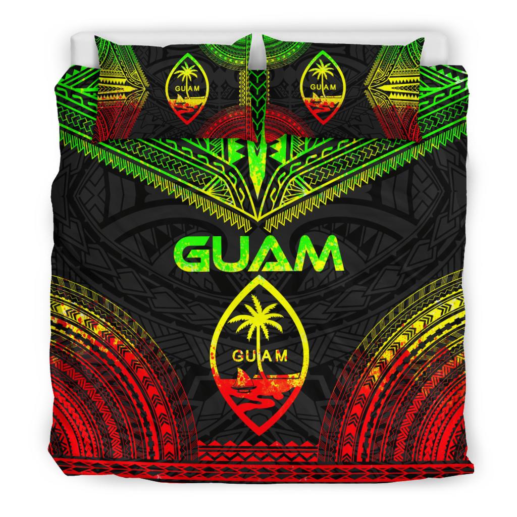 Guam Polynesian Chief Duvet Cover Set - Reggae Version - Polynesian Pride