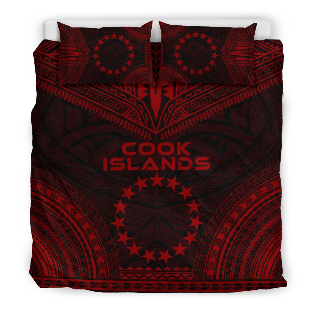Cook Islands Polynesian Chief Duvet Cover Set - Red Version - Polynesian Pride