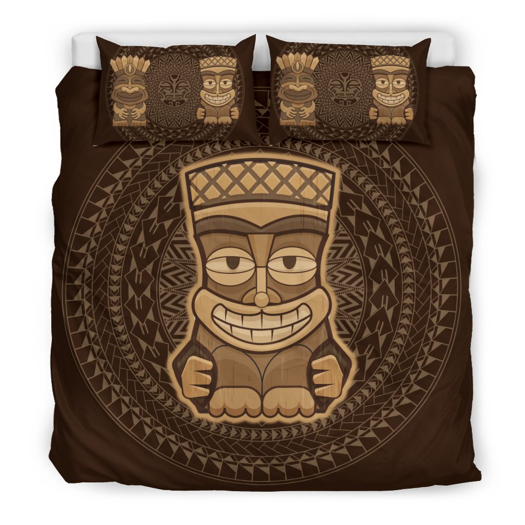 Hawaiian TiKi Funny Polynesian Bedding Set - Polynesian Pride