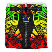 Cook Islands Duvet Cover Set - Polynesian Tattoo Reggae - Polynesian Pride