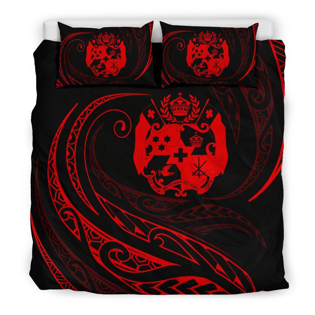 Tonga Bedding Set - Red - Frida Style - Polynesian Pride