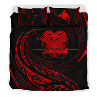 Papua New Guinea Bedding Set - Red - Frida Style - Polynesian Pride