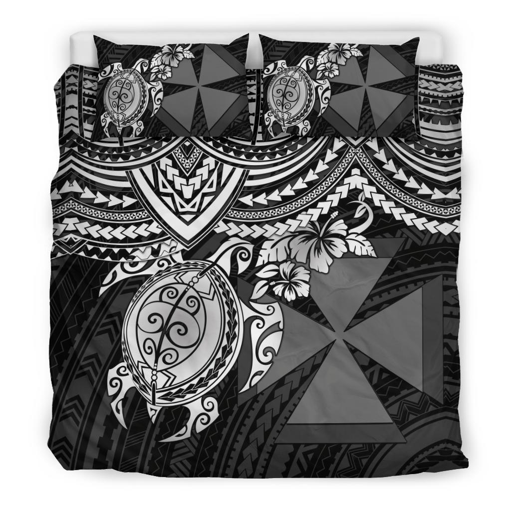 Wallis and Futuna Polynesian Duvet Cover Set - White Turtle - Polynesian Pride