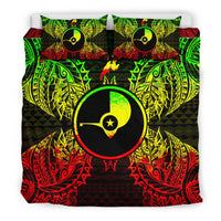 Polynesian Bedding Set - Yap Duvet Cover Set Map Reggae - Polynesian Pride