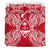 Polynesian Bedding Set - Guam Duvet Cover Set Map Red White - Polynesian Pride