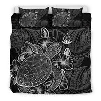 Polynesian Bedding Set - Vanuatu Duvet Cover Set Black Color Black - Polynesian Pride