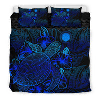 Polynesian Bedding Set - Northern Mariaba Islands Duvet Cover Set Blue Color Blue - Polynesian Pride