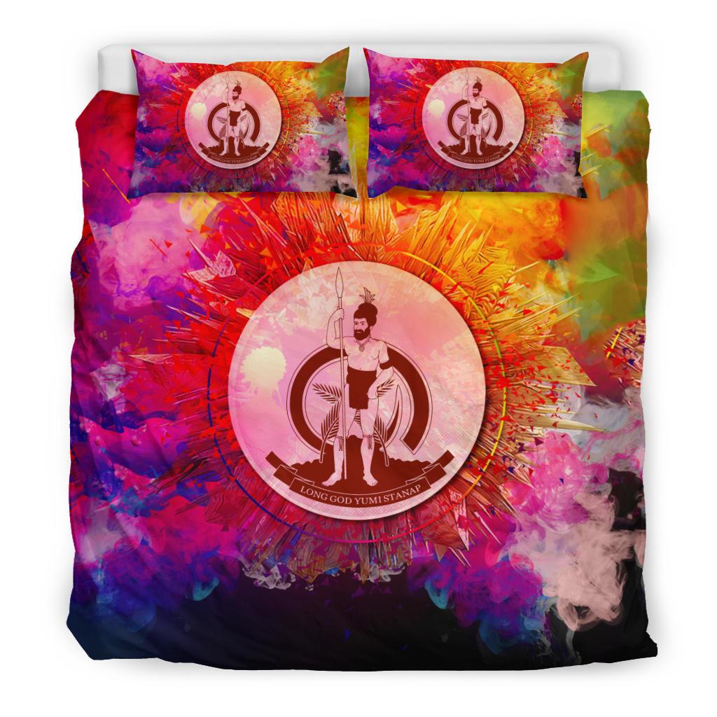 Polynesian Bedding Set Vanuatu Duvet Cover Set Bright Style Red - Polynesian Pride