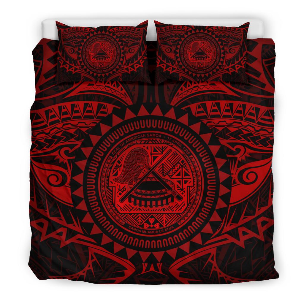 American Samoa Polynesian Bedding Set - Red Seal - Polynesian Pride