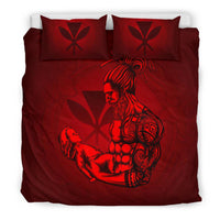Polynesian Bedding Set Hawaii Duvet Cover Set - A Father's Love Red - Polynesian Pride