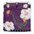 Hawaii Bedding Set - Flowers Polynesian Pattern Purple Color - Polynesian Pride