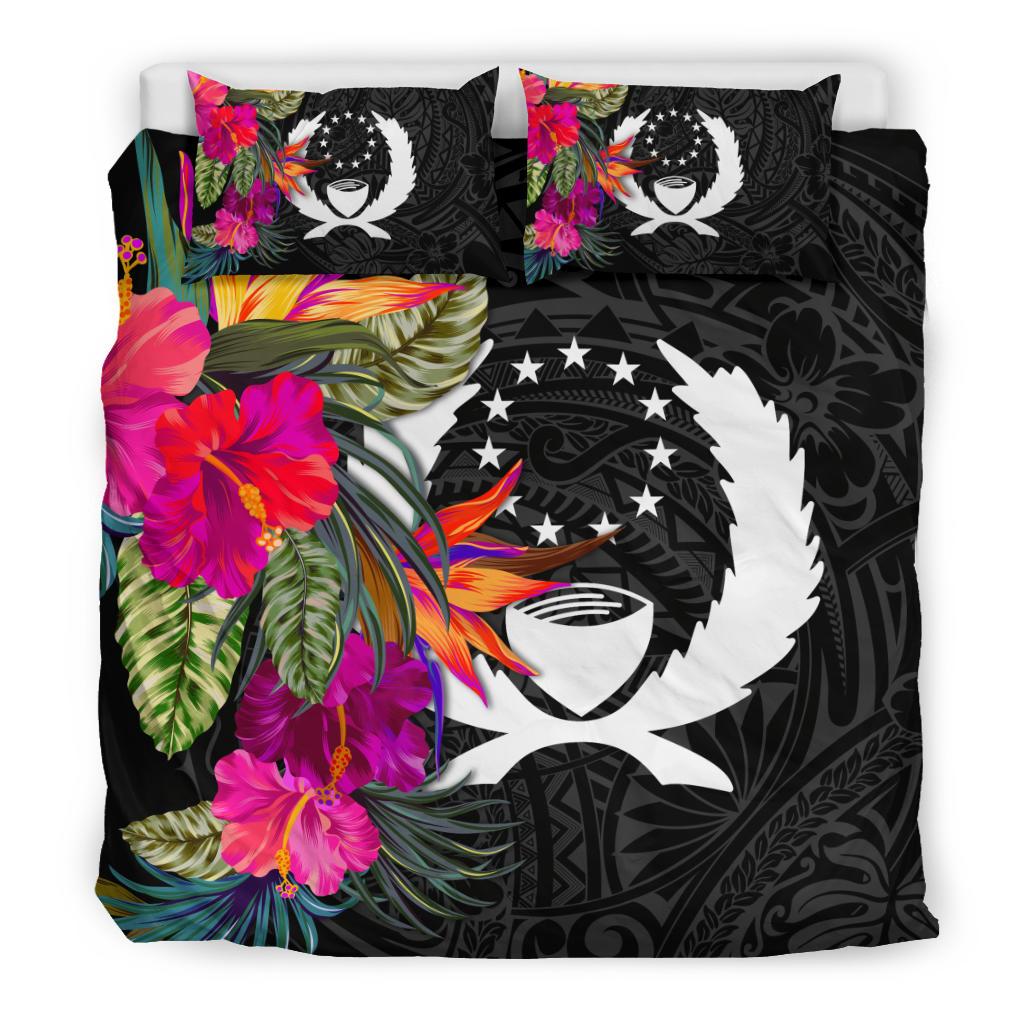 Pohnpei Bedding Set - Polynesian Hibiscus Pattern - Polynesian Pride