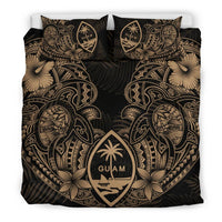 Polynesian Bedding Set - Guam Duvet Cover Sets - Beige Turtle Homeland Notext - Polynesian Pride