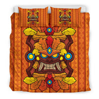 Hawaii Bedding Set - Hawaii Tiki Pattern Bedding Set - Polynesian Pride