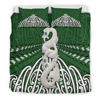 Maori Moko Tattoo Bedding Set, Manaia Pounamu - Polynesian Pride